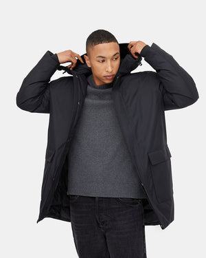 Black Men's Repreve Parka Jacket