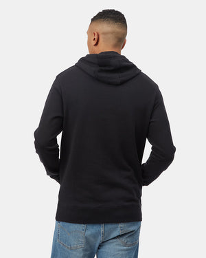 Black Organic Fleece Pullover Hoodie