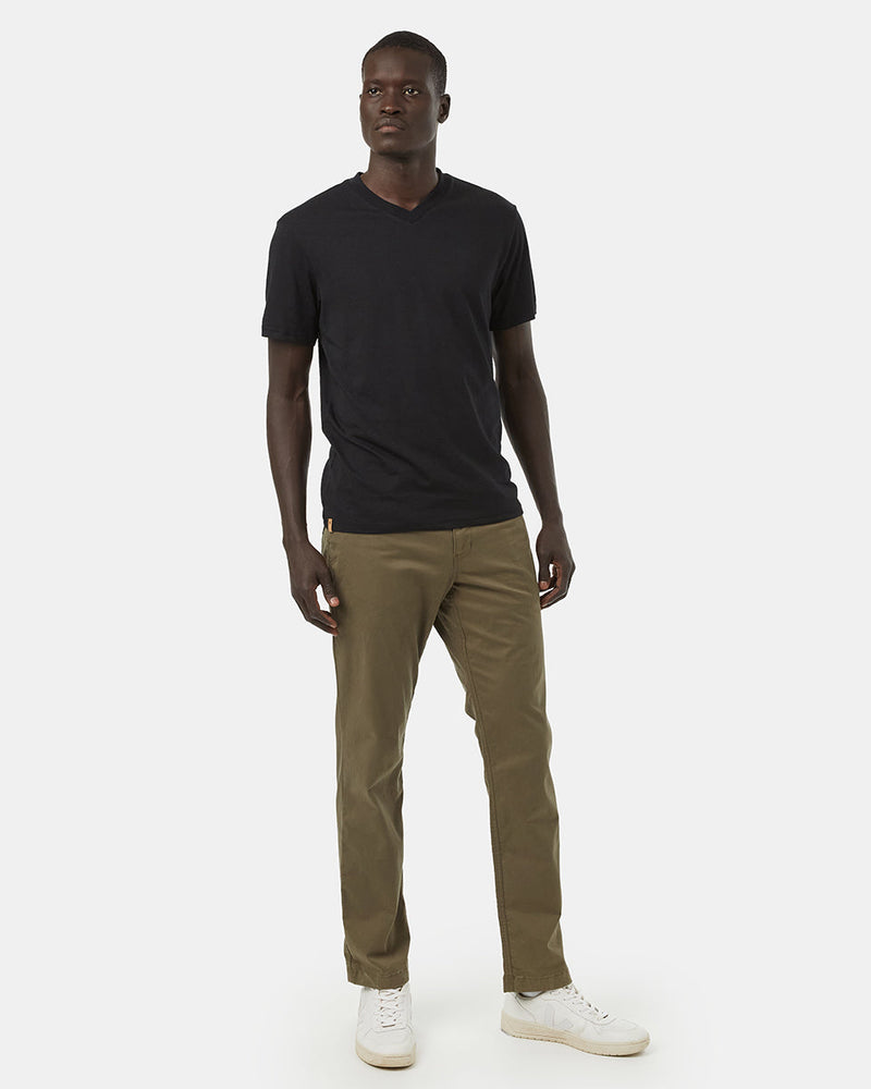 Black V-Neck Short Sleeve T-Shirt