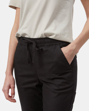 Black Women's Hemp Trousers