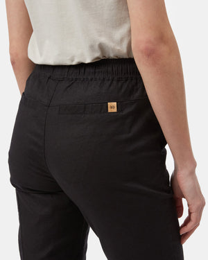 Black Women's Hemp Trousers