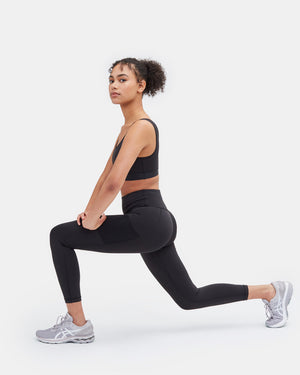 Black Women's High-Rise Leggings