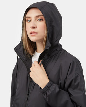 Black Women's Recycled Polyester Zip-Up