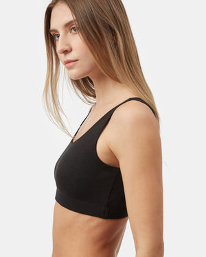 Black Women's Tencel Scoop Bralette