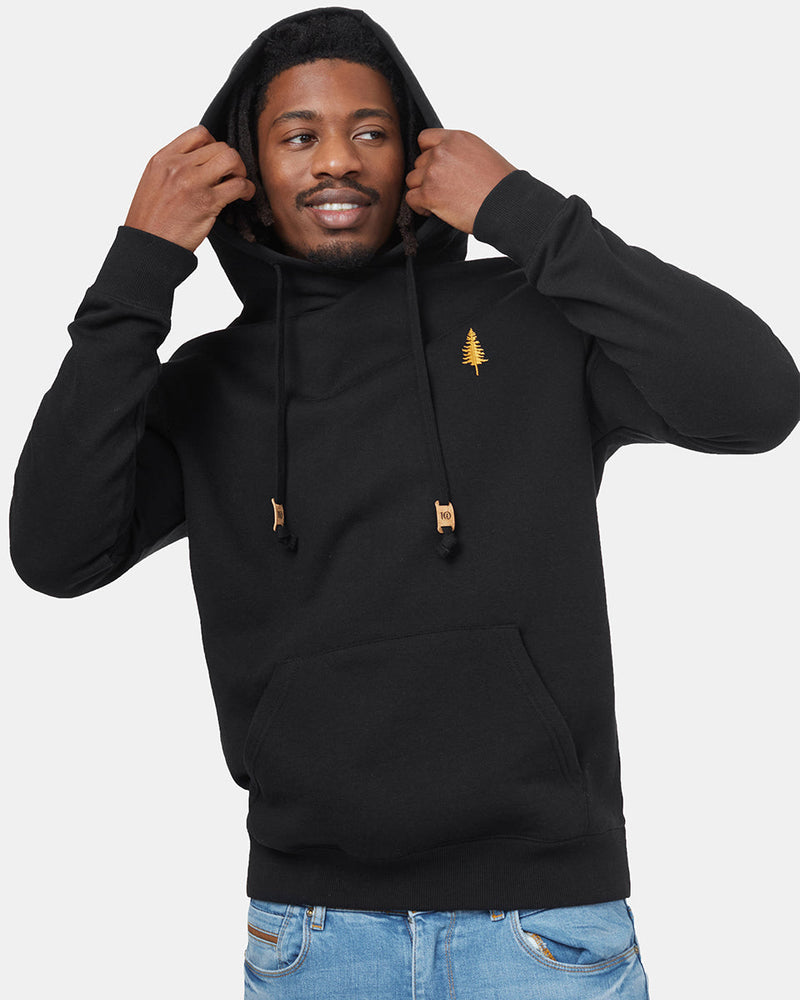 Black,Yellow Organic Fleece Pullover Hoodie