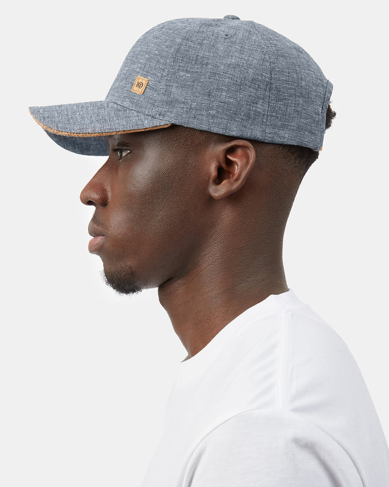 Blue-Adjustable-Cork-Baseball-Cap