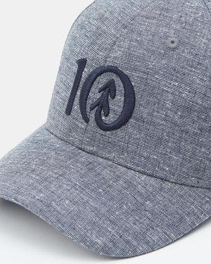 Blue Adjustable Hemp Baseball Cap