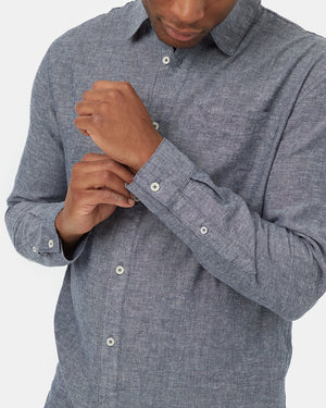 Blue-Mens-Hemp-Long-Sleeve-Shirt