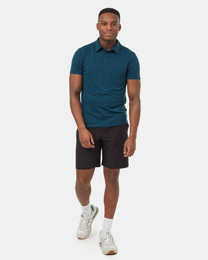 Blue-Mens-Short-Sleeve-Polo-Neck-T-Shirt