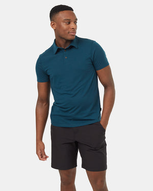 Blue-Mens-Short-Sleeve-Polo-Neck-T-Shirt