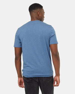 Blue-Recycled-Polyester-Crew-Neck-Tee