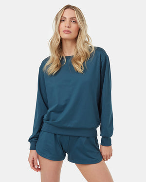 Blue-Sustainable-Active-Open-Back-Sweatshirt