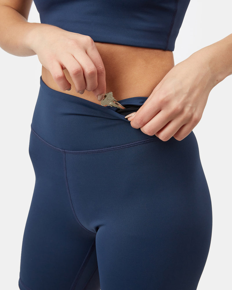 Blue Women's High-Rise Biker Short 