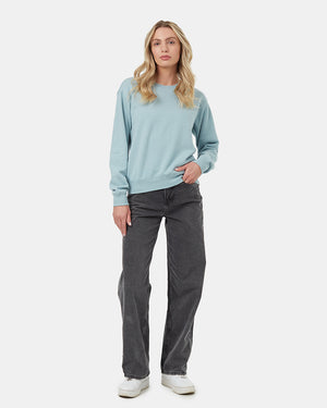 Blue-Womens-Fleece-Long-Sleeve-Sweatshirt