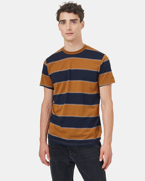 Mens Rugby Stripe T-Shirt | Recycled Polyester