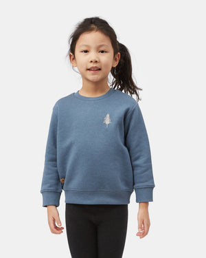 Blue Kids Fleece Crew Neck Sweatshirt