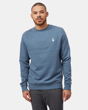 Blue Men's Long Sleeve Crew Neck Sweatshirt