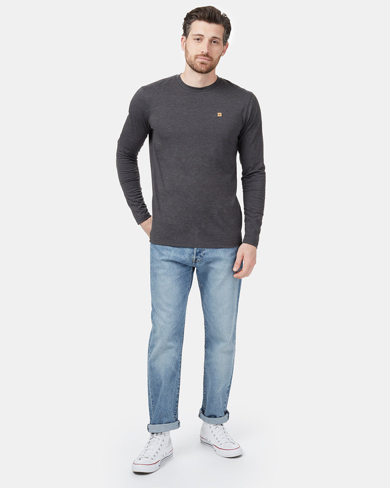 Blue Men's Long Sleeve Crew Neck Sweatshirt