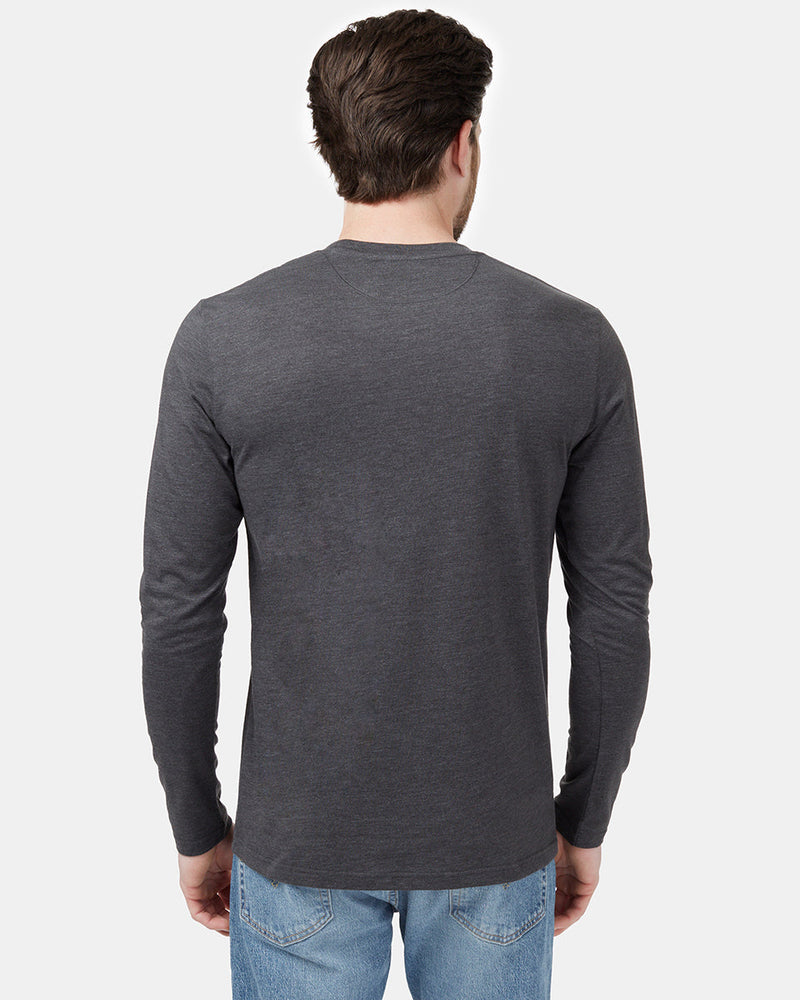 Blue Men's Long Sleeve Crew Neck Sweatshirt
