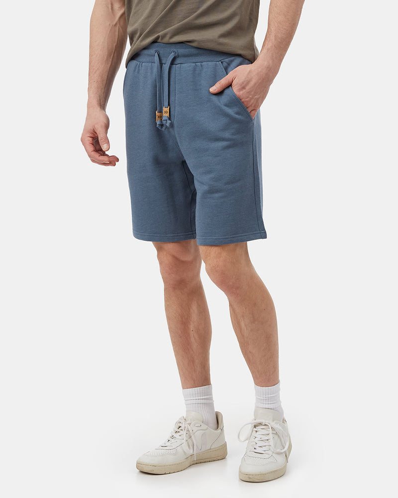 Blue Men's Organic Cotton Fleece Sweatshorts