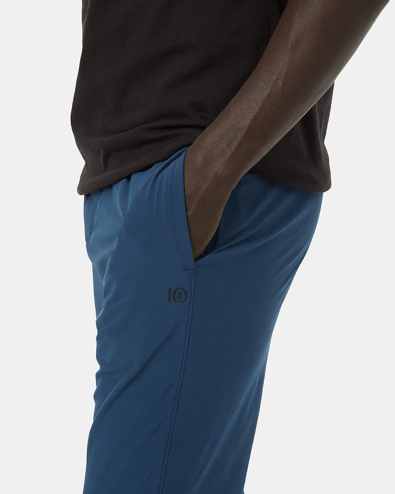 Blue Men's Recycled Polyester Joggers