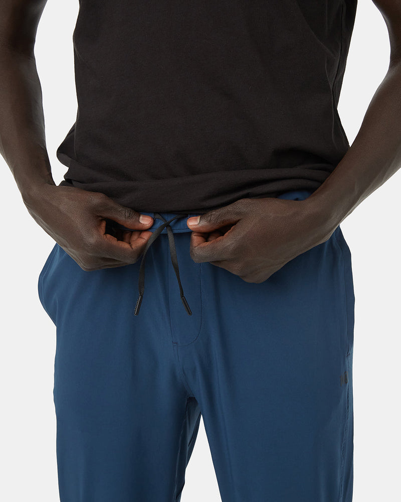 Blue Men's Recycled Polyester Joggers