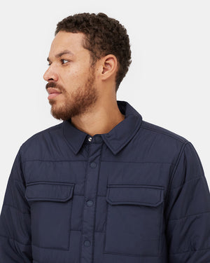 Blue Men's Repreve Polyester Shacket