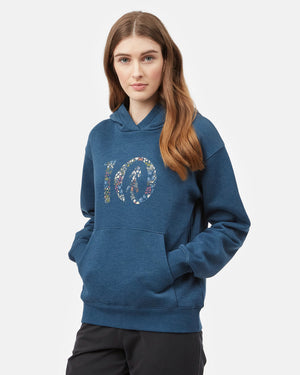 Blue Women's Eco-Friendly Pullover Hoodie