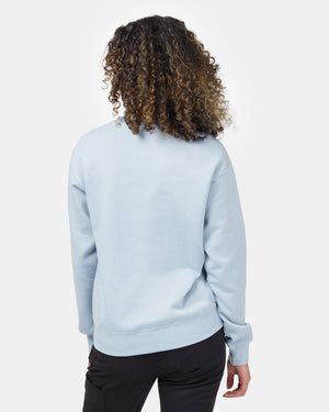 Blue Women's Fleece Long Sleeve Sweatshirt