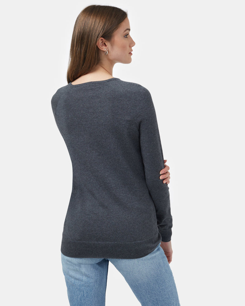 Blue Women's Longsleeve Crossover Jumper