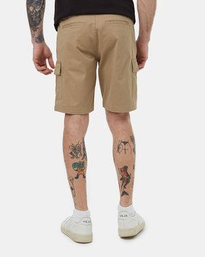 Brown-Cotton-Cargo-Short