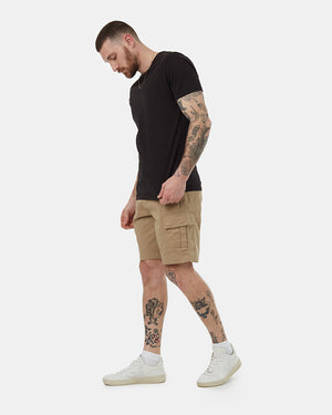 Brown-Cotton-Cargo-Short