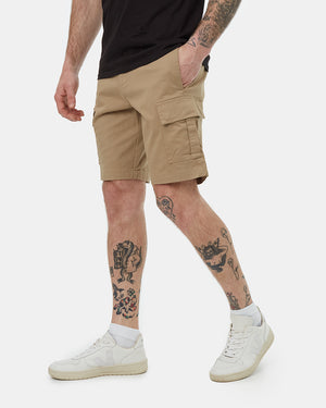 Brown-Cotton-Cargo-Short