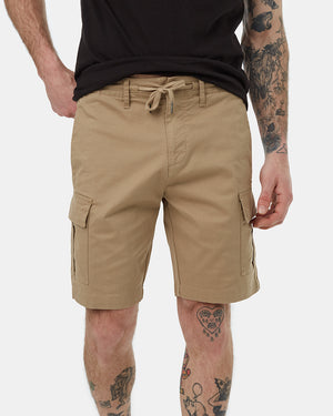 Brown-Cotton-Cargo-Short