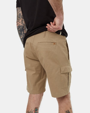 Brown-Cotton-Cargo-Short