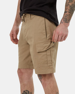 Brown-Cotton-Cargo-Short