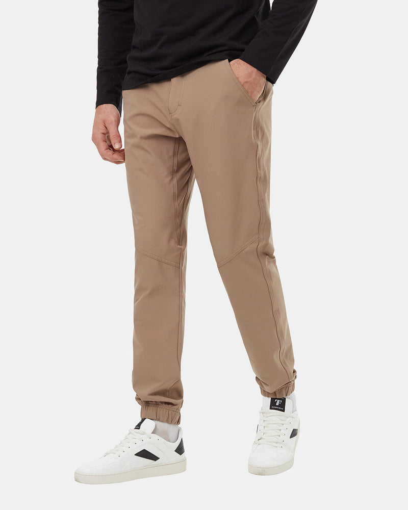 Brown-Mens-Recycled-Polyester-Joggers