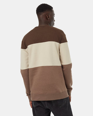 Brown-Oatmeal-Men_s-Stripe-Colour-Crew-Neck-Sweatshirt