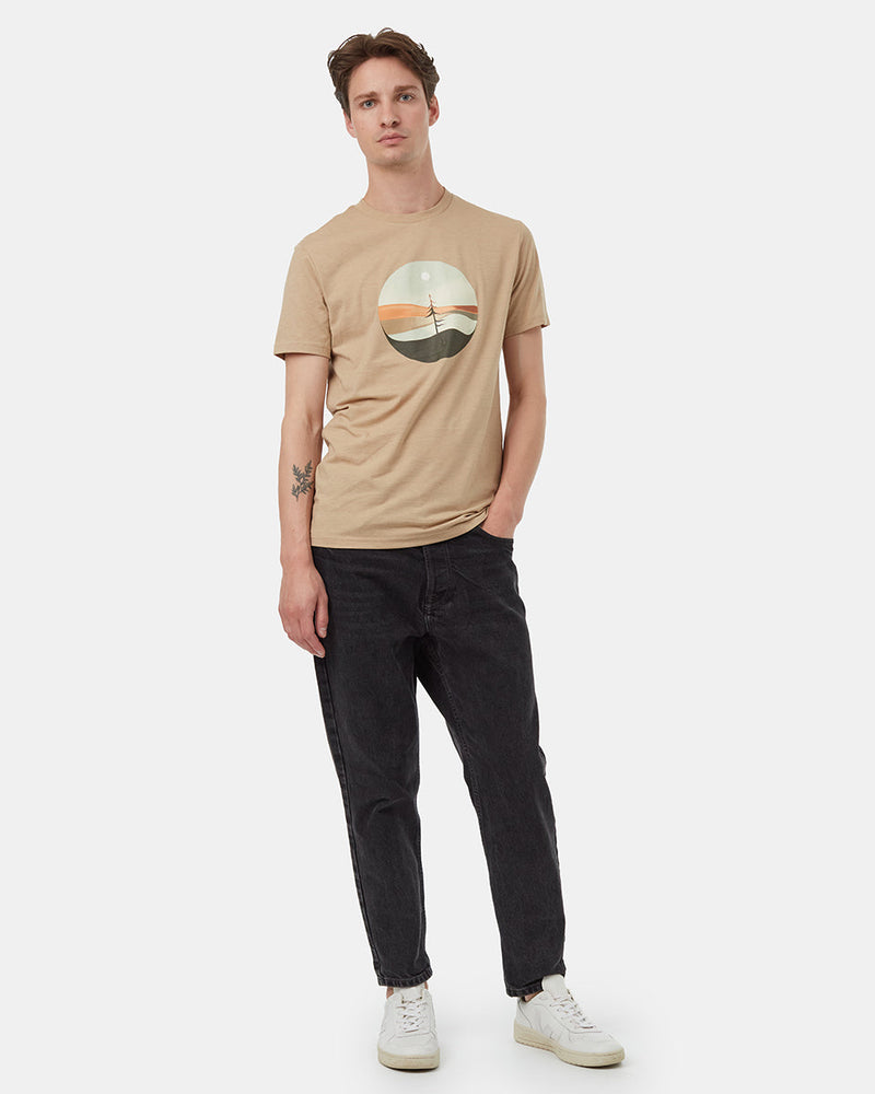 Brown-Recycled-Polyester-Graphic-Tee
