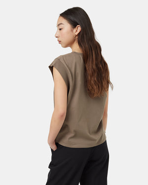 Brown-SuperSoft-Cotton-Tank-Top