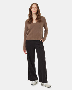 Brown-Women_s-Eco-Friendly-V-Neck-Knit-Sweater