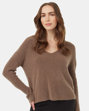 Brown-Women_s-Eco-Friendly-V-Neck-Knit-Sweater