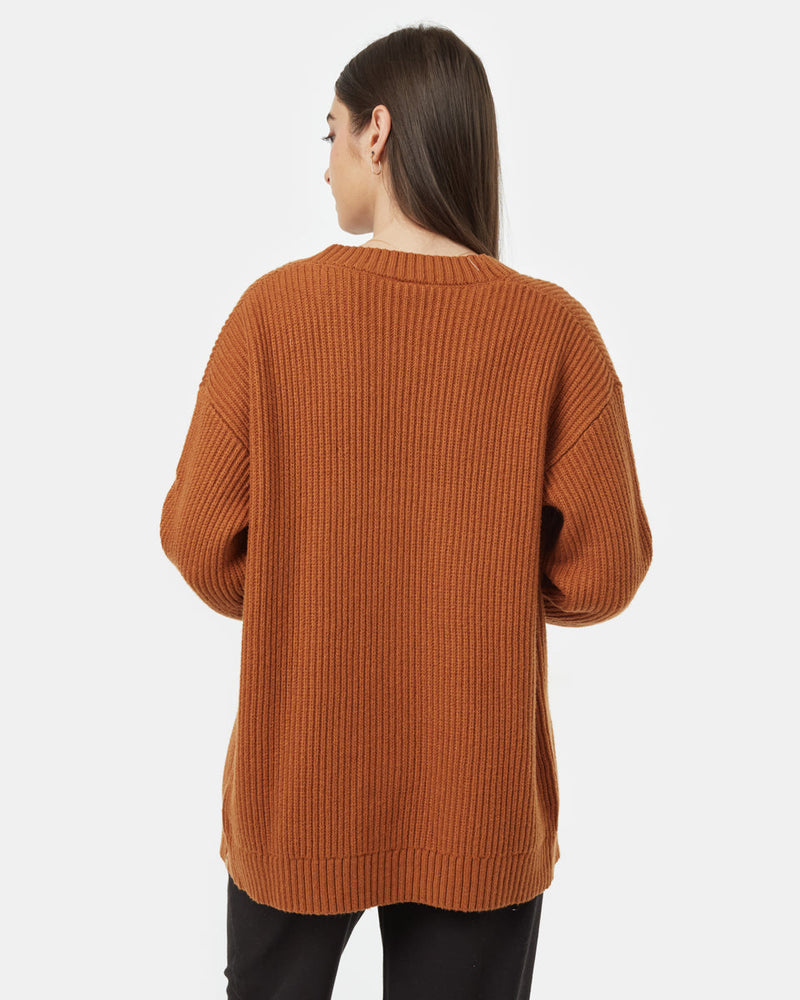Brown-Women_s-Oversized-LongWool-Cardigan