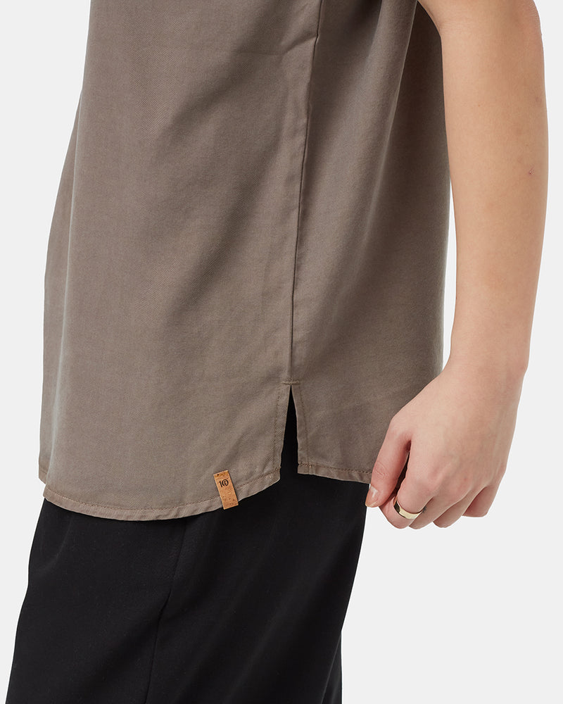Brown-Womens-Halter-Neck-Tank-Top