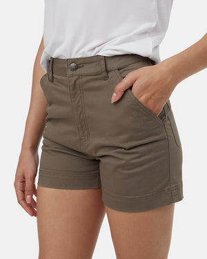 Brown-Womens-Hise-Rise-Shorts