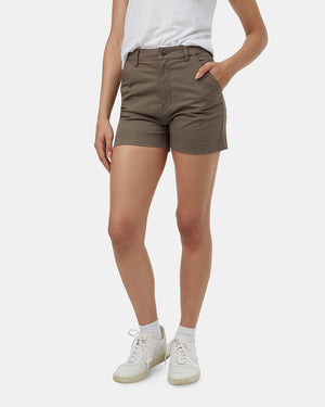 Brown-Womens-Hise-Rise-Shorts