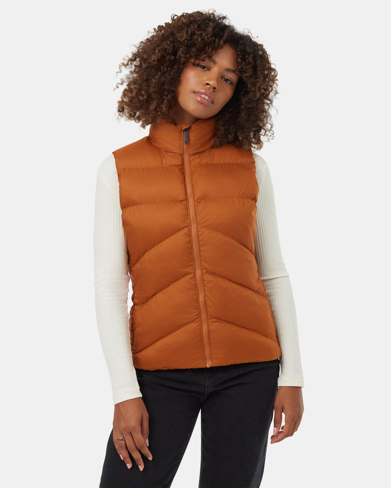 Brown-Womens-Recycled-Polyester-Insulated-Puffer-Vest