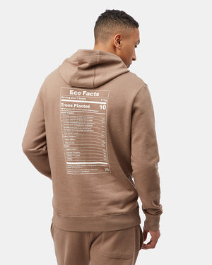 Brown Graphic Pullover Hoodie