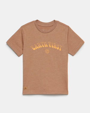 Brown Kids Earth Day Graphic Tee