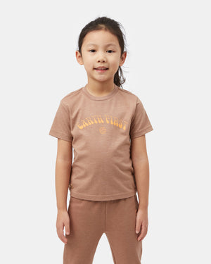 Brown Kids Earth Day Graphic Tee